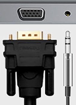 VGA with Audio Connector Port and Cable